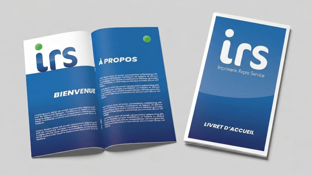 Impression de brochures commerciales et dépliants publicitaires personnalisés avec pliage de précision à l'Imprimerie IRS.